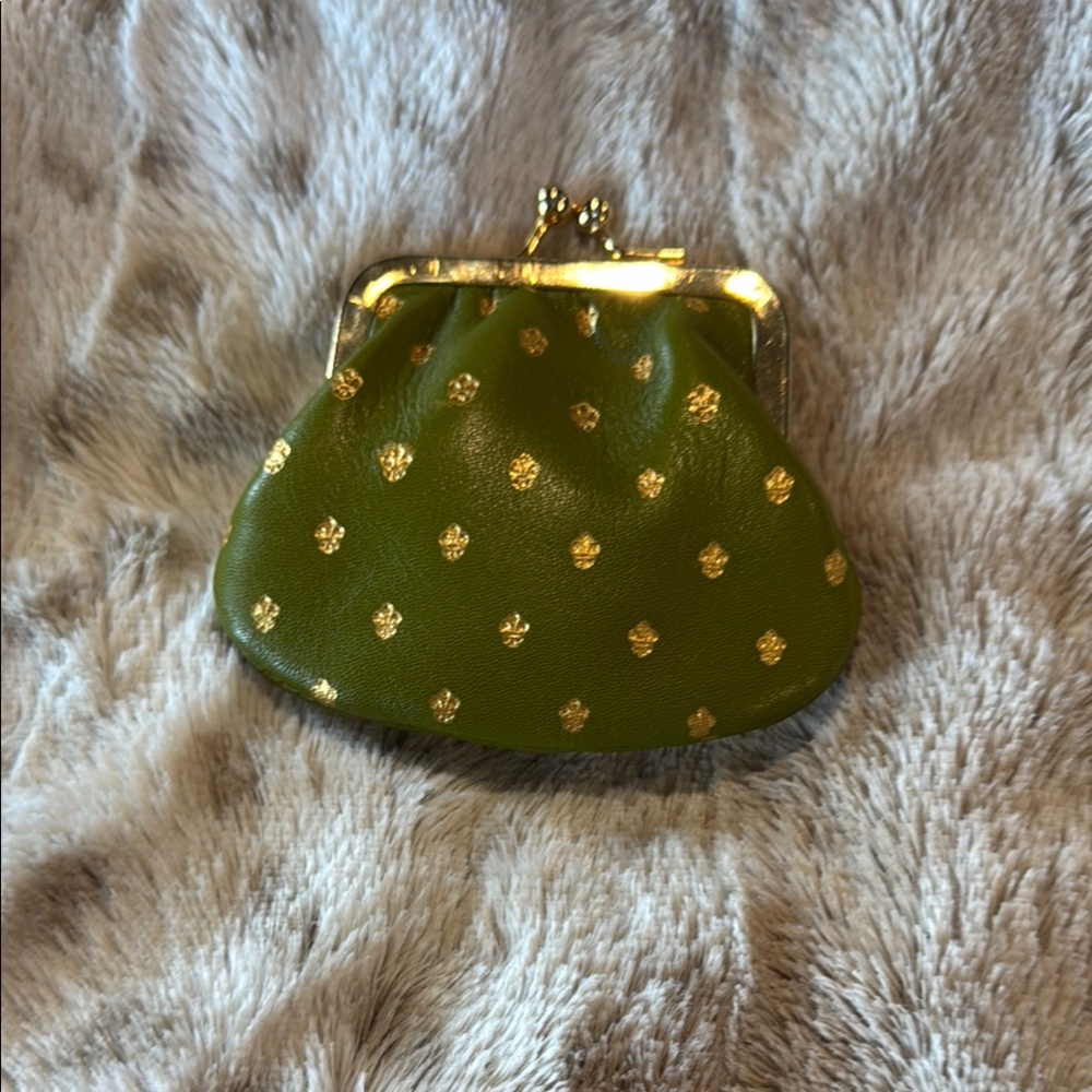 Green and Gold Women's Coin purse.